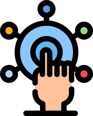 parmak parmak simgesi dosya ana hatları biçiminde