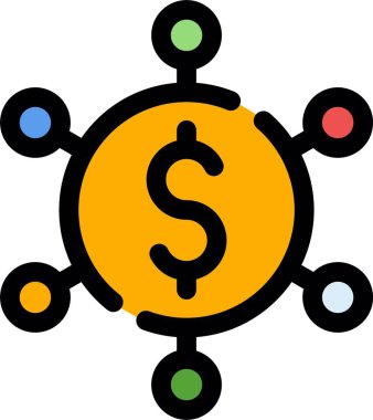 para vektör simgesi. stil düz bicolor simgesi, siyah ve sarı renkler