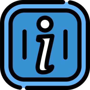 Bir harf simgesinin vektör illüstrasyonu