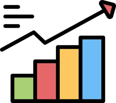 grafik ikonu vektör illüstrasyonu