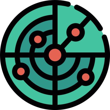 Hedef. Web simgesi basit illüstrasyon