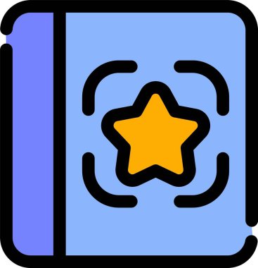 Kitap. Web simgesi basit illüstrasyon