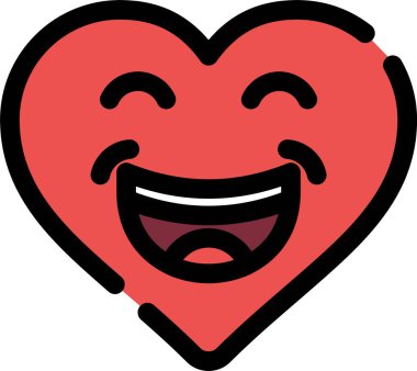 yüz ifadesi olan kalp.