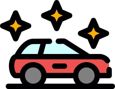 - Araba. Web simgesi basit illüstrasyon