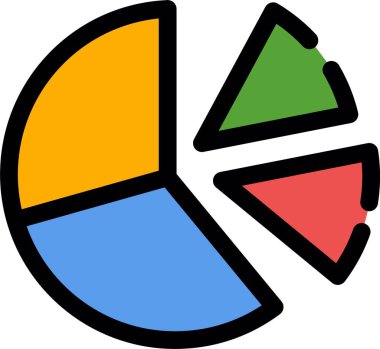 grafik grafiği pasta simgesi