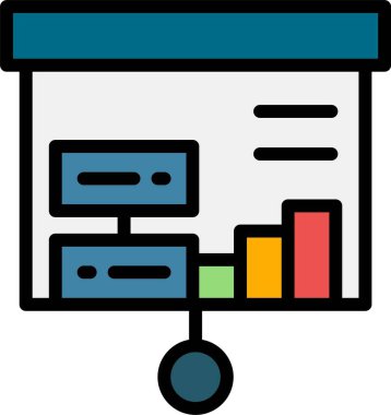 analitik analitik iş simgesi - taslak biçimi