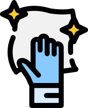 Eldiven. Web simgesi basit illüstrasyon