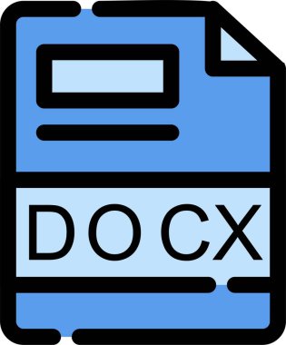 dosya biçimi simgesi, vektör illüstrasyonu