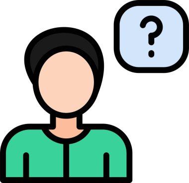 Avatar kişi simgesi - ana hatlar biçimi