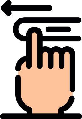 işaret parmağı işaret simgesi ana çizgi kategorisinde