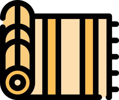 fıçı bira ikonu, düz stil.