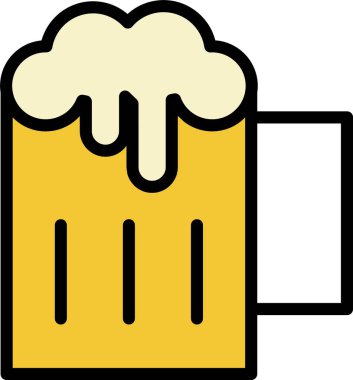Yaz kategorisinde bira bardağı içme ikonu