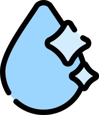 Su. Web simgesi basit tasarım