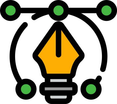 Ampul. Web simgesi basit illüstrasyon