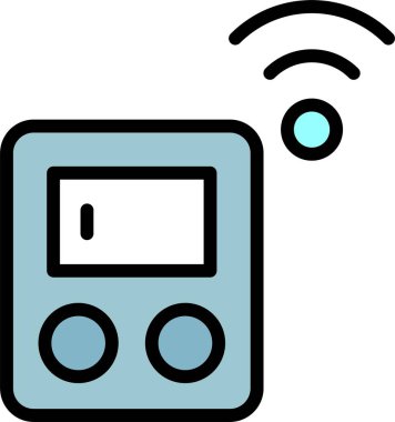 Radyo. Web simgesi basit tasarım