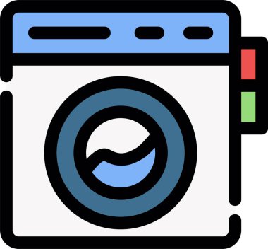 Kamera simgesi, vektör illüstrasyonu