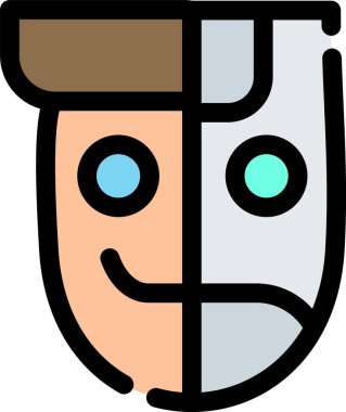 maske simgesi, vektör resimleme