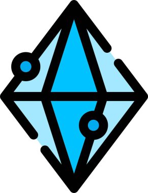 Dijital teknolojinin basit vektör çizimi