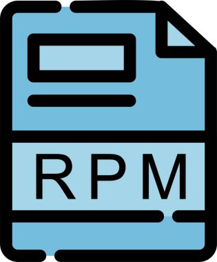 dosya biçimi simgesi, vektör illüstrasyonu