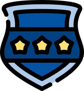 polis başlığı simgesi, vektör illüstrasyonu