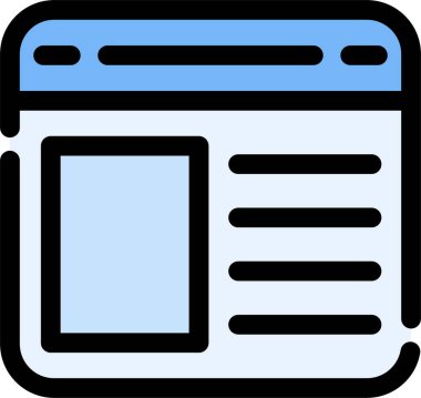 Basit ve hareketli web simgesi, vektör illüstrasyonu