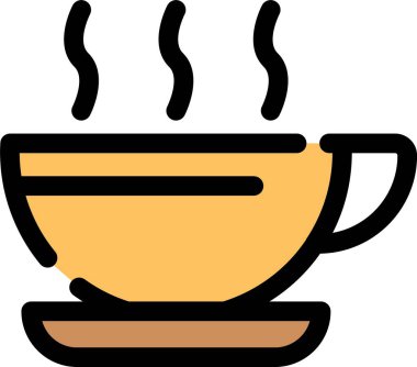 Kahve fincanı simgesi, taslak biçimi