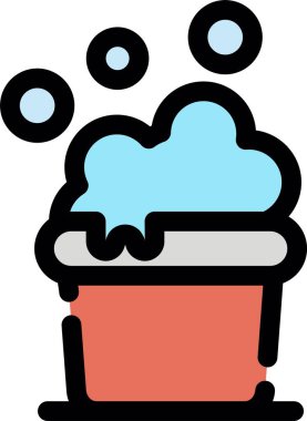 Bulut. Web simgesi basit illüstrasyon