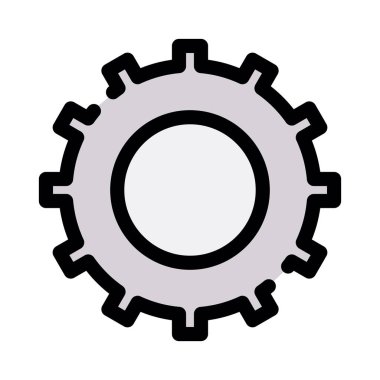 dişli simgesi vektör illüstrasyonu