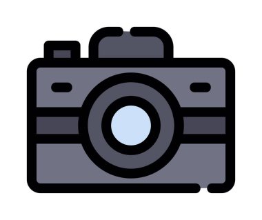 Kamera. Web simgesi basit illüstrasyon
