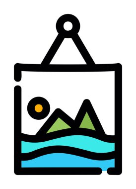 su rengi vektör simgesi