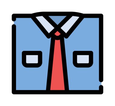 Gömlek simgesi vektör çizimi çizimi