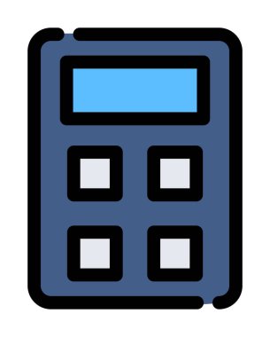 Hesap makinesi. Web simgesi basit illüstrasyon