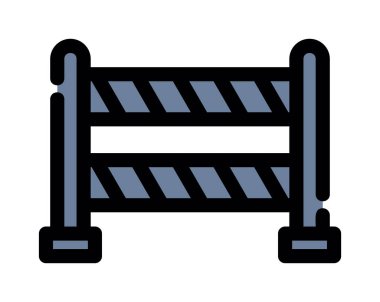 bariyer simgesi vektör illüstrasyonu