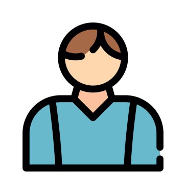 Erkek simge vektörü beyaz arkaplanda izole edildi, erkek işareti