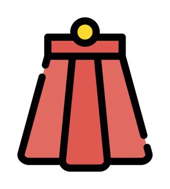 Etek ağ simgesi, vektör illüstrasyonu