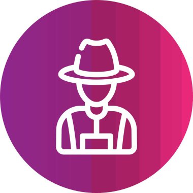 Bir insan simgesinin vektör illüstrasyonu