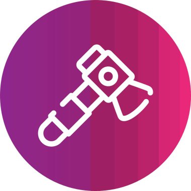 Modern kameranın vektör illüstrasyonu