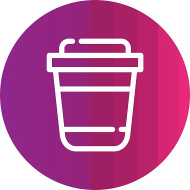 kahve fincanı simgesi, vektör illüstrasyonu