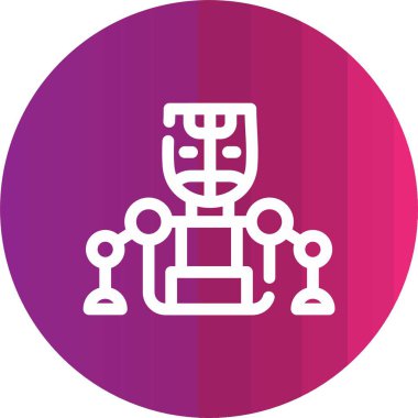 Vektör illüstrasyonunun eşsiz modern simgesi