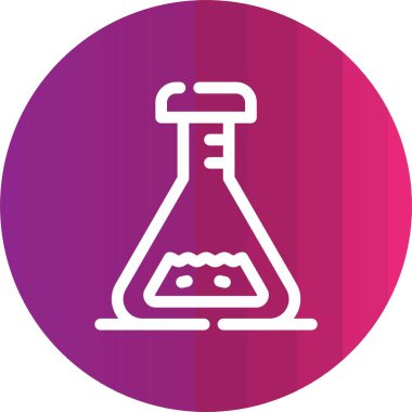 vektör illüstrasyonu, kimyasal laboratuvar simgesi