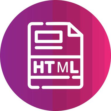 Vektör HTML dosya simgesi