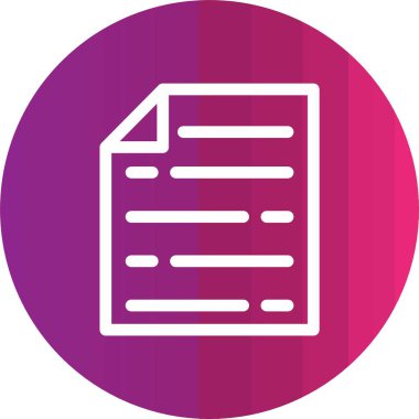 vektör dosya simgesi, basit illüstrasyon