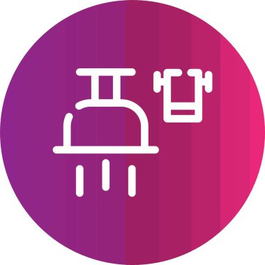 Su musluğunun vektör illüstrasyonu