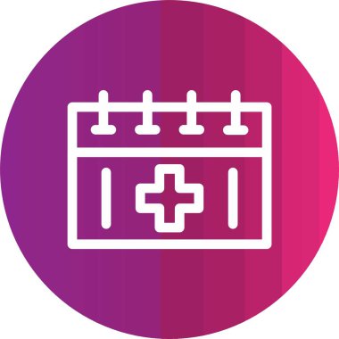 Takvim simgesi vektör illüstrasyonu