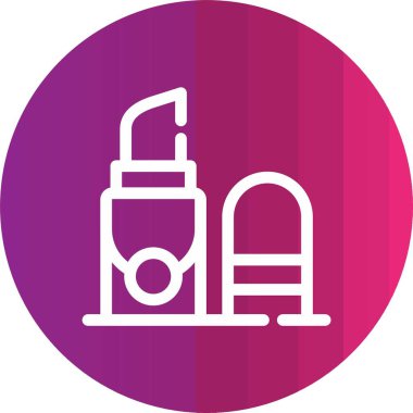 Güzellik ve moda simgesinin vektör çizimi