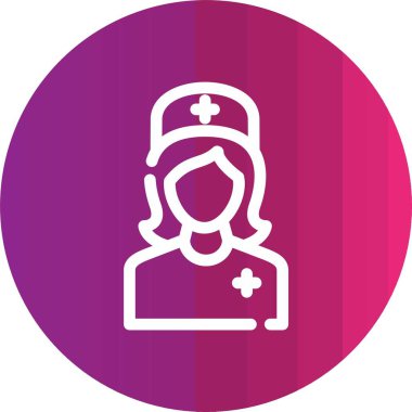 vektör doktor kadın simgesi