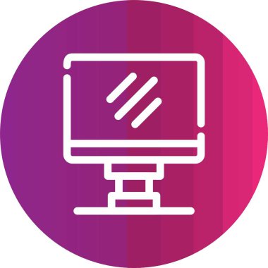 Bilgisayar monitörü. Basit resimleme