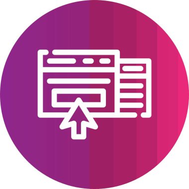 Modern simgenin vektör illüstrasyonu