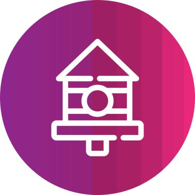 Modern b 'nin vektör illüstrasyonu inşa simgesinden yoksun