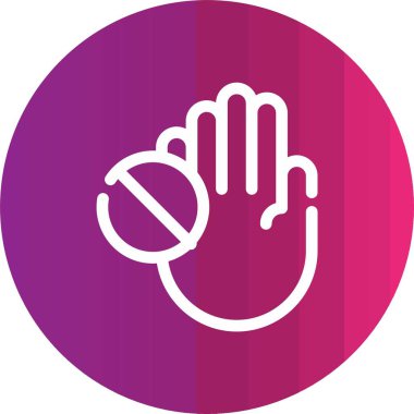 Vektör illüstrasyonu, parmak simgesi, işaret ve simge